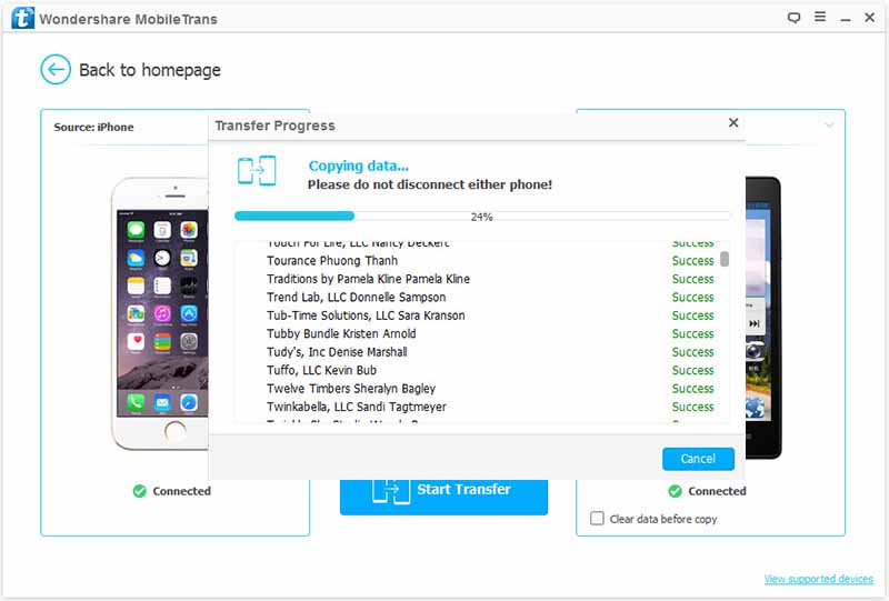 transfer iphone sms to android