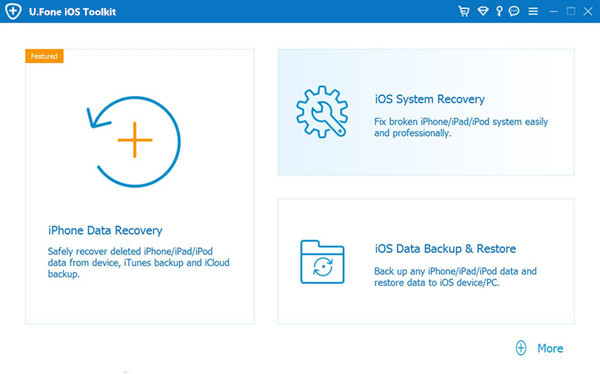 u.fone iPhone 8 data recovery