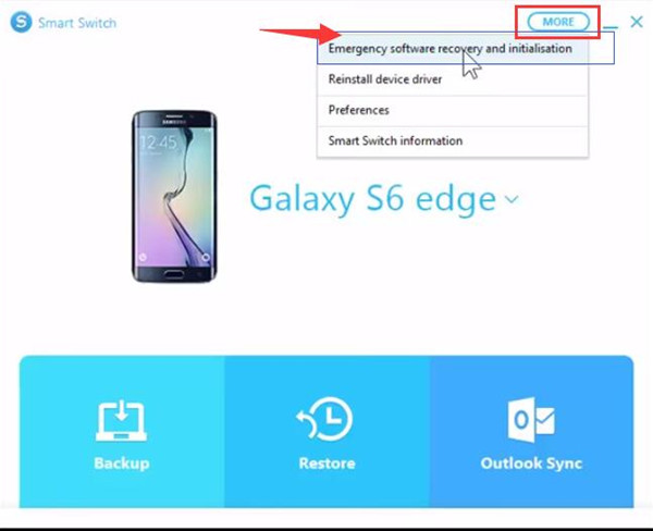 smart switch emergency recovery code s6 edge