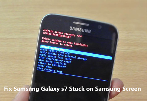 samsung galaxy tab a stuck on samsung screen