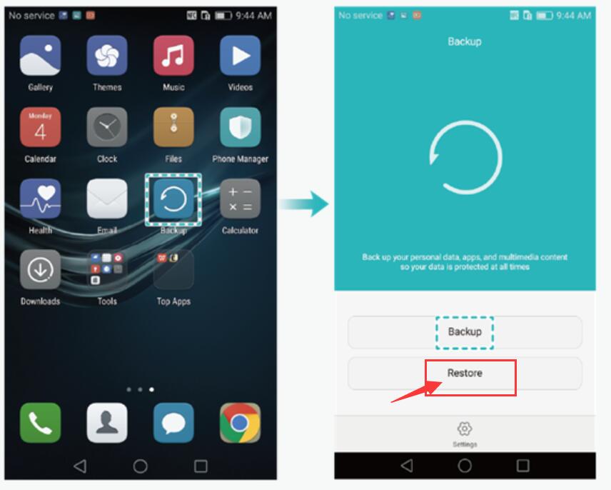 huawei backup restore app