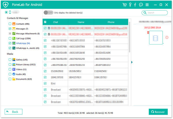 recover whatsapp history from google