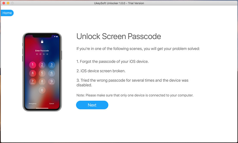 Unlock Screen Passcode