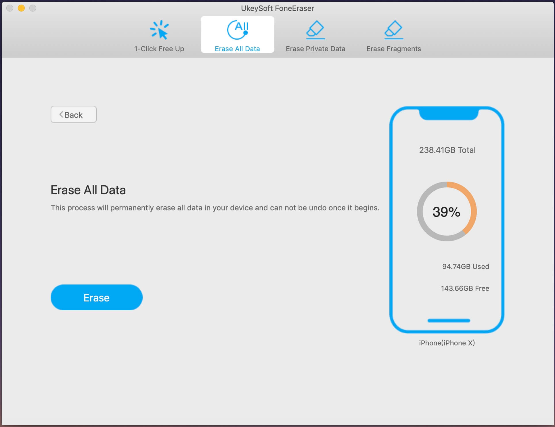 how to erase data on iphone