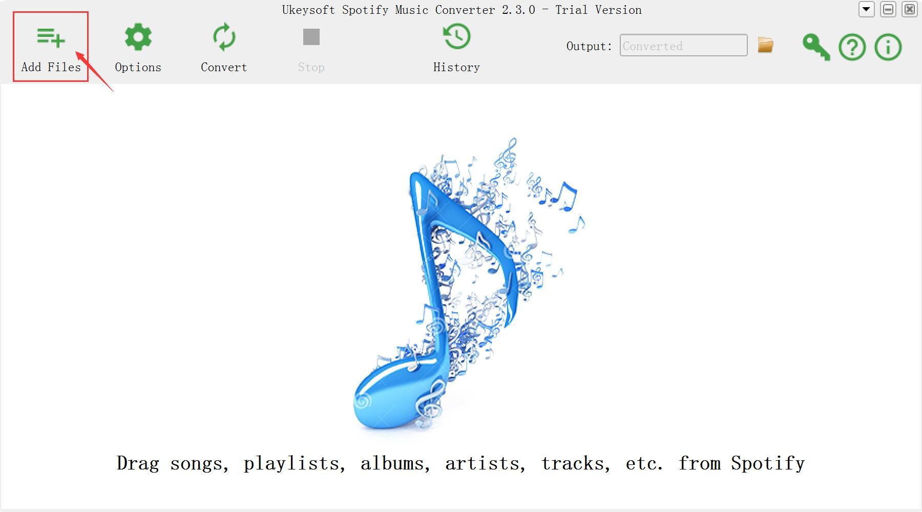 spotify music converter home page