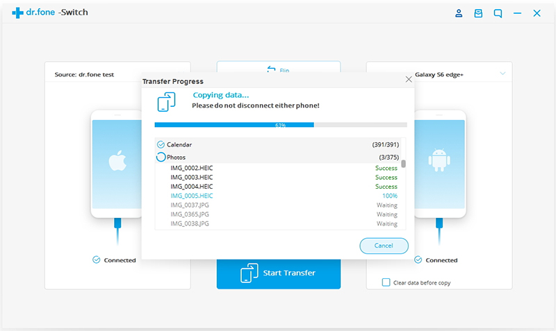 transfer iphone data to samsung note 10