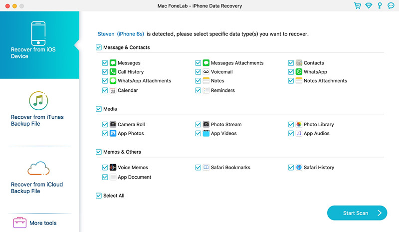 Select Types of Data